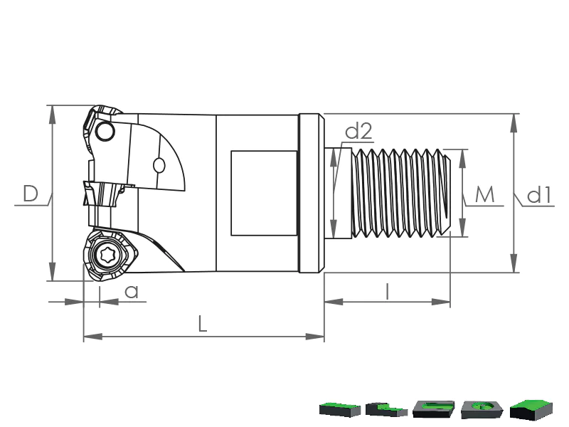 High Feed Modüler Taramalar - MHT WDMT 0804