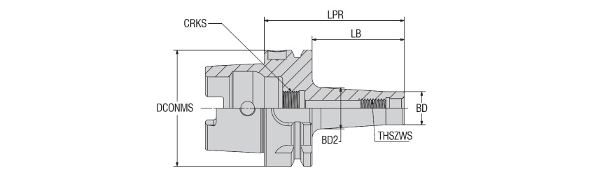 ISO 12164-1 / HSK Modüler Parmak Freze Tutucu | AKKO AHSKA63