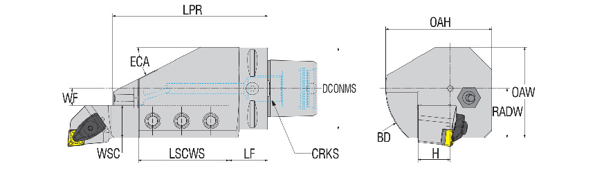 ISO 26623-1 / Polygon Shank Modüler Parmak Freze Tutucu | AKKO AC6