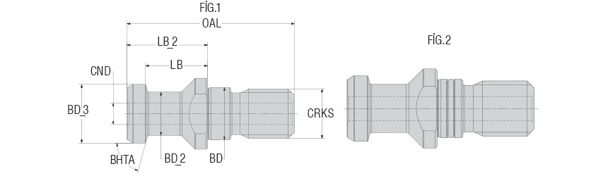 ÇEKTİRME CİVATASI (DIN 69872-A)