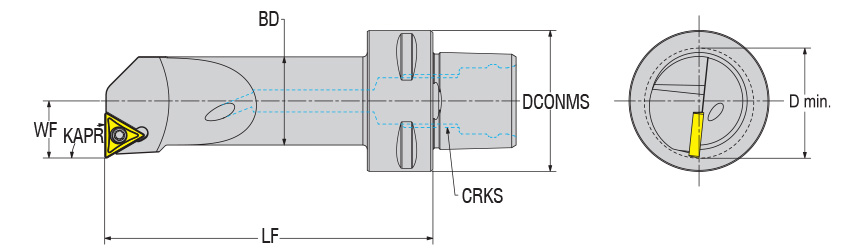ISO 26623-1 / Polygon Shank Modüler Parmak Freze Tutucu | AKKO AC3