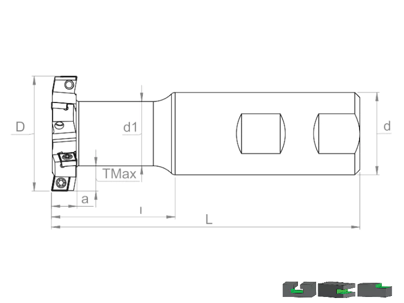 T Freze Kanal Takımları - TF90CC..0602.. / 09T3.. / 1204..T SLOT MILLS