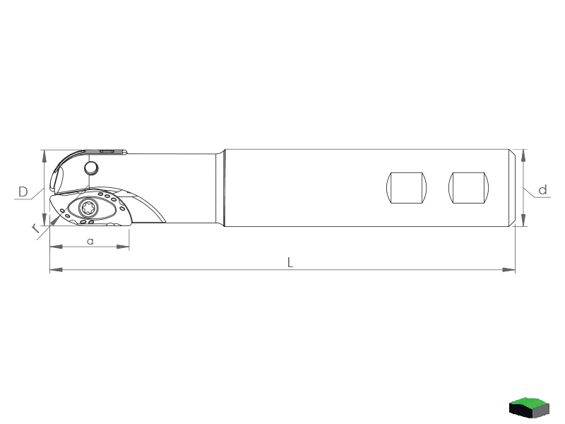 Küre Frezeler - SRT XPHT16R0803 / 20R10T3 / 25R1204