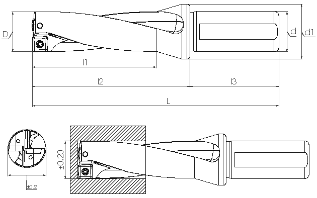 U-Drill - SDUM Dx2 - SPMT/XOMT (PD)